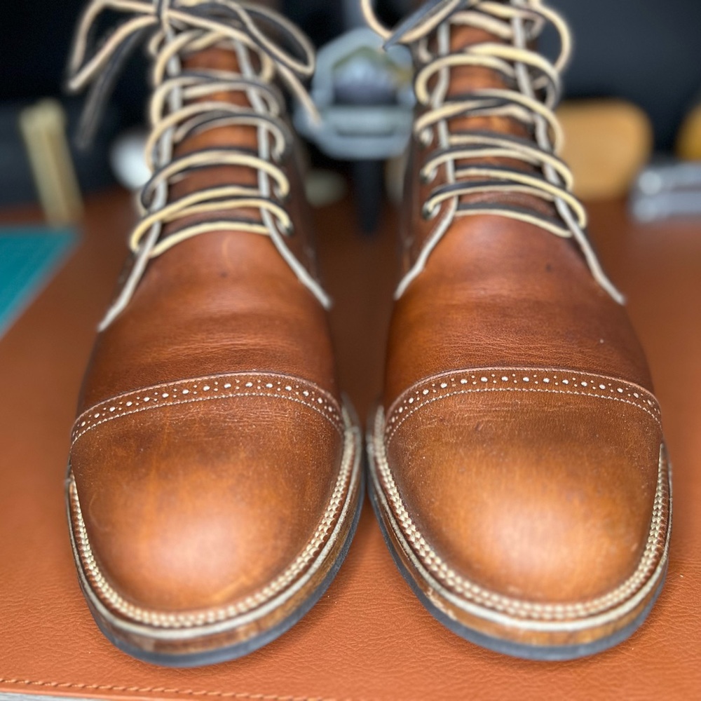 Viberg Service Boots Horween Saddle Chrompak 2030 8.5D (7.5 E stamp)